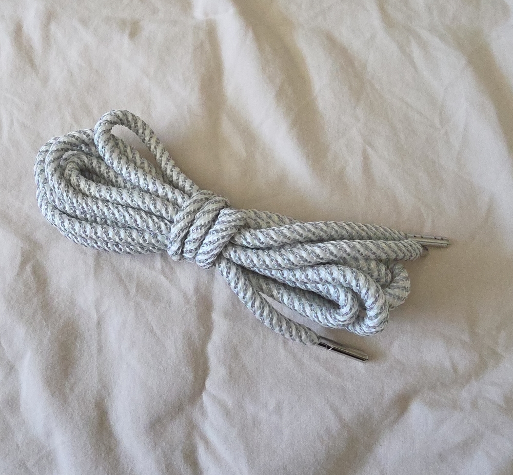 Men's Braided Shoelaces – Light Gray